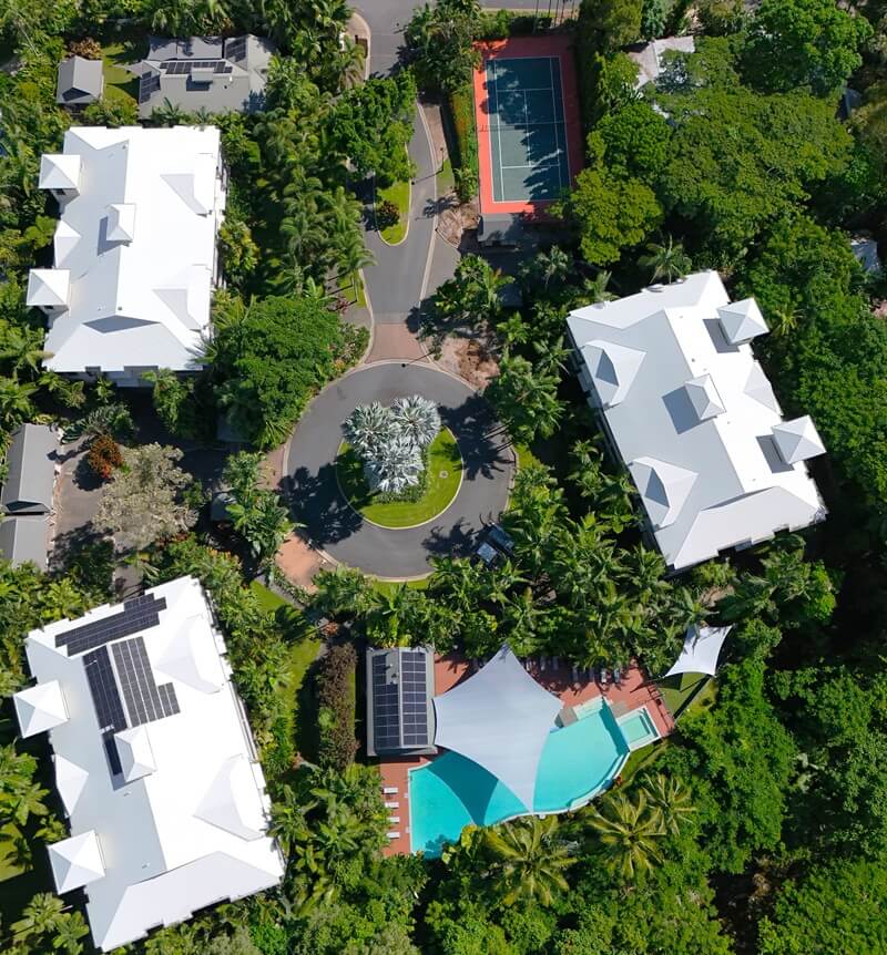Overhead shot of Oasis Palm Cove